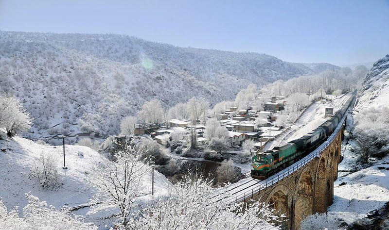 سفر با قطار در زمستان