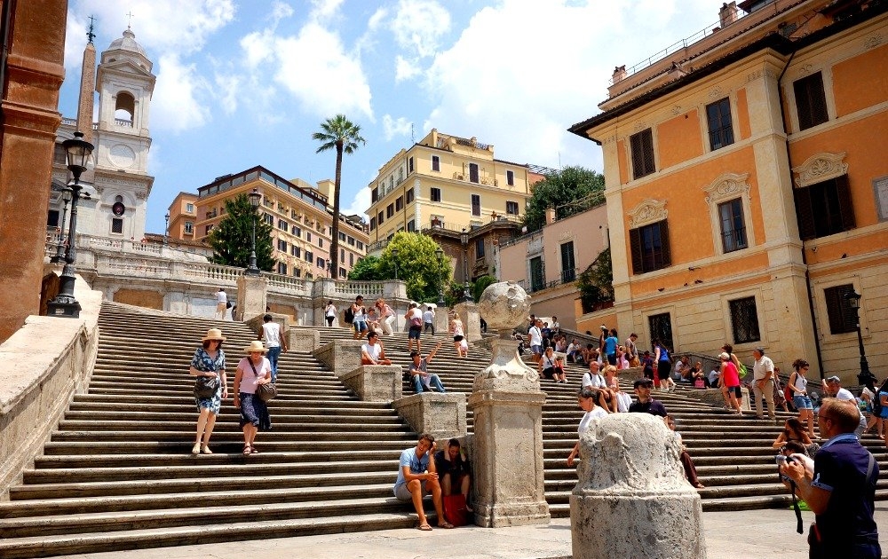 پله های اسپانیایی رم